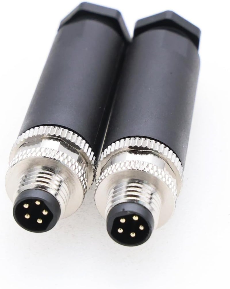 Eonvic M8 5 Pin Male B Code Plug Industrial Circular Sensor Connector Aviation 8mm Waterproof IP67 Connector - Image 1